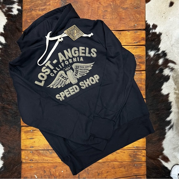 Johnson Motors “Lost Angels” hoodie. VERY RARE. NWT - Picture 1 of 7